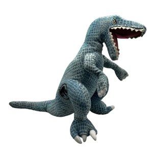 Jurassic Park World Blue T-Rex Velociraptor Dinosaur 18" Plush Stuffed Animal